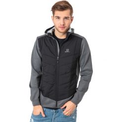 Bejsbolówki męskie: Salomon Bluza męska Pulse Hybrid Hoodie czarno-szara r. L (397251)