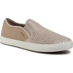 Tenisówki GEOX - J Kilwi G D J62D5D 007AS C5000 D Beige. Brązowe trampki dziewczęce Geox, bez wzorów, ze skóry, bez zapięcia. W wyprzedaży za 219,00 zł.
