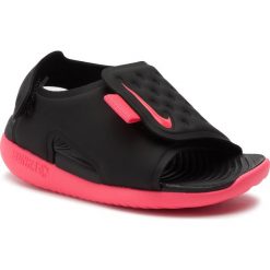 Sandały NIKE - Sunray Adjust 5 (TD) AJ9077 002 Black/Racer Pink/White. Czarne sandały dziewczęce Nike, z tworzywa sztucznego, bez zapięcia. Za 109,00 zł.