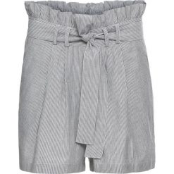Szorty "paperbag" bonprix czarno-biały w paski. Czarne szorty damskie bonprix, w paski. Za 54,99 zł.