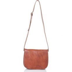 Torebki klasyczne damskie: Skórzana torebka w kolorze jasnobrązowym - 26 x 21 x 10 cm