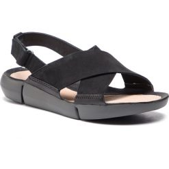 Sandały CLARKS - Tri Chloe 261389484 Black Combi Nbk. Czarne klapki damskie Clarks, bez wzorów, ze skóry, bez obcasa. W wyprzedaży za 189,00 zł.