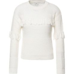 Sweter Pepe Jeans Dina PL701495. Białe swetry damskie Pepe Jeans, xs, bez wzorów, z bawełny, klasyczne, bez rękawów, bez kaptura. W wyprzedaży za 189,00 zł.