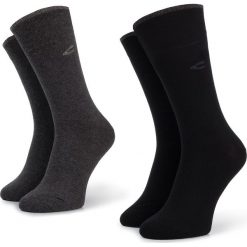 Zestaw 2 par wysokich skarpet unisex CAMEL ACTIVE - 6438 Black. Szare skarpetki damskie Camel Active, bez wzorów, z elastanu. Za 35,00 zł.