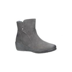 Botki Casu Szare botki na koturnie 37582-5. Szare botki damskie Casu, na koturnie. Za 79,99 zł.