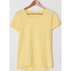T-shirt z bawełny organicznej - Żółty. Żółte t-shirty damskie House, s, bez wzorów, z bawełny, bez kołnierzyka. Za 29,99 zł.