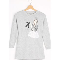 Szara Sukienka Perfect Princess. Szare sukienki niemowlęce marki Born2be, z bawełny. Za 44,99 zł.