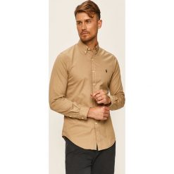 Polo Ralph Lauren - Koszula. Brązowe koszule męskie Polo Ralph Lauren, m, bez wzorów, z bawełny, casualowe, polo, z długim rękawem. Za 469,90 zł.