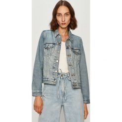 Levi's - Kurtka jeansowa. Niebieskie kurtki damskie Levi's®, s, bez wzorów, z bawełny, krótkie, bez kaptura. Za 469,90 zł.