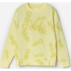 Bluza dresowa z aplikacją - Żółty. Żółte bluzy męskie Reserved, z aplikacjami, z dresówki, bez kołnierzyka, bez rękawów, bez kaptura. W wyprzedaży za 25,99 zł.