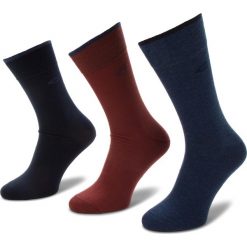 Zestaw 3 par wysokich skarpet męskich CAMEL ACTIVE - 6603 Navy 545. Czerwone skarpetki męskie Camel Active, bez wzorów, z elastanu. Za 45,00 zł.