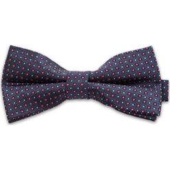 Elegancka mucha Vernon MUVRN0030. Niebieskie muszki męskie Vernon, w paski, eleganckie. Za 29,00 zł.