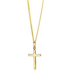Złoty naszyjnik z zawieszką - dł. 45 cm. Żółte naszyjniki damskie REVONI, złote. W wyprzedaży za 389,95 zł.