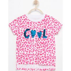 T-shirty damskie: T-shirt z magicznymi cekinami – Biały
