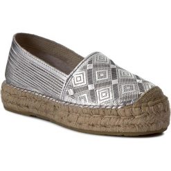 Espadryle EVA MINGE - Ramona 1J 17MJ1372163ES 710. Szare espadryle damskie marki Eva Minge, bez wzorów, ze skóry ekologicznej, bez obcasa, na płaskiej podeszwie. W wyprzedaży za 189,00 zł.