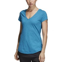 ADIDAS ID WINNERS V-NECK > DP3896. Białe bluzki sportowe damskie Adidas, s, bez wzorów, z bawełny, z dekoltem w serek, z krótkim rękawem, krótkie, bez kaptura. W wyprzedaży za 99,99 zł.
