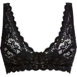 Biustonosz bralette bonprix czarny. Czarne biustonosze bonprix, w koronkowe wzory, z koronki. Za 49,99 zł.