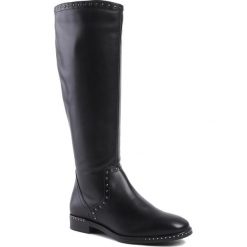 Oficerki TAMARIS - 1-25585-33 Black 001. Czarne kozaki damskie Tamaris, ze skóry ekologicznej, bez obcasa, bez zapięcia. Za 469,00 zł.