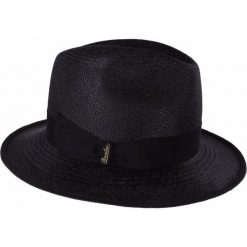 Kapelusz BORSALINO PANAMA QUITO Czarny. Czarne kapelusze damskie marki Borsalino, eleganckie. Za 623,00 zł.