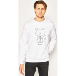 Bluza Karl Lagerfeld Sweat Crewneck 705027 501900. Niebieskie bluzy męskie KARL LAGERFELD, m, bez wzorów, z bawełny, bez kołnierzyka, bez rękawów, bez kaptura. W wyprzedaży za 499,00 zł.
