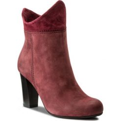 Botki SERGIO BARDI - Ardea FW127254217AG 608. Czerwone botki damskie na obcasie marki Sergio Bardi, ze skóry. W wyprzedaży za 239,00 zł.