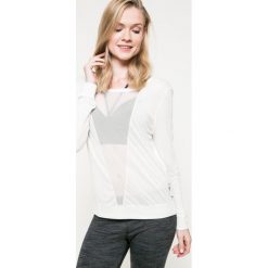 Reebok - Bluzka. Szare bluzki asymetryczne Reebok, m, z dzianiny, casualowe, z okrągłym kołnierzem. W wyprzedaży za 89,90 zł.