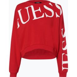 Guess Jeans - Damska bluza nierozpinana, czerwony. Czerwone bluzy damskie marki Guess Jeans, m, z nadrukiem, z jeansu, bez rękawów, bez kaptura. Za 349,95 zł.