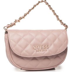 Saszetka nerka GUESS - Melise (VR) Mini HWVR76 67800 ROS. Różowe nerki damskie Guess, z aplikacjami, ze skóry ekologicznej, młodzieżowe, bez dodatków. W wyprzedaży za 269,00 zł.