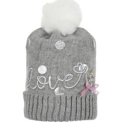 Czapka "Frozen" w kolorze szarym. Szare czapeczki niemowlęce z haftami. W wyprzedaży za 32,95 zł.