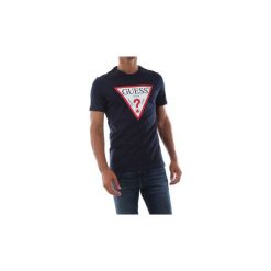 T-shirty z krótkim rękawem Guess M94I42 I3Z00 CORE TEE. Niebieskie t-shirty męskie Guess, s, z aplikacjami, bez kołnierzyka, krótkie. Za 119,05 zł.