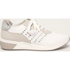 Marco Tozzi - Buty. Białe buty sportowe damskie Marco Tozzi, z gumy. W wyprzedaży za 129,90 zł.