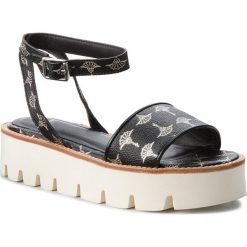 Sandały JOOP! - Liliana 4140003987 Black 900. Czarne klapki damskie JOOP!, bez wzorów, ze skóry ekologicznej, bez obcasa. W wyprzedaży za 329,00 zł.