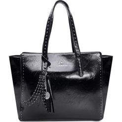 L'Atelier du Sac torebka Edith 9223S czarna z pashmina. Czarne torebki klasyczne damskie L'Atelier du Sac, z aplikacjami, przez ramię, zdobione, bez dodatków. Za 509,00 zł.