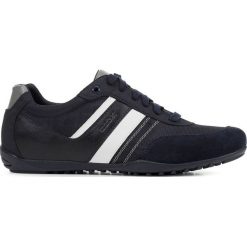 Geox - Buty. Niebieskie sneakersy męskie Geox, z gumy, na sznurówki. W wyprzedaży za 279,90 zł.