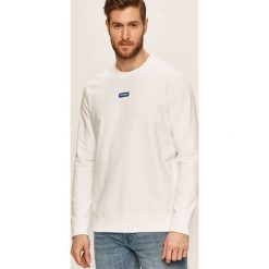 Wrangler - Bluza. Białe bluzy męskie Wrangler, s, z aplikacjami, z bawełny, z okrągłym kołnierzem, bez rękawów, bez kaptura. W wyprzedaży za 149,90 zł.