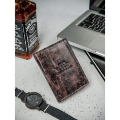 Ekskluzywny skórzany męski portfel skóra naturalna. Portfele męskie ALWAYS WILD, bez wzorów, ze skóry. Za 49,90 zł.