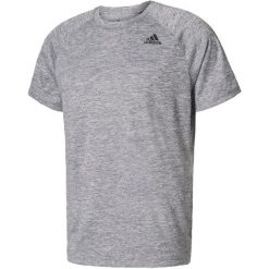 Adidas d2m Tee Ht Medium Grey Heather M. Szare koszulki męskie marki Adidas, m, bez wzorów, ze skóry, sportowe, bez kołnierzyka, z krótkim rękawem, krótkie. W wyprzedaży za 89,00 zł.
