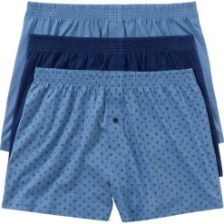 Luźniejsze bokserki z dżerseju (3 pary) bonprix kobaltowo-niebieski dżins z nadrukiem. Niebieskie bokserki męskie marki bonprix, w paski, z dżerseju. Za 53,97 zł.