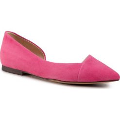 Baleriny CAPRICE - 9-24203-24 Fuchsia Suede 545. Różowe baleriny damskie Caprice, bez wzorów, z zamszu, bez obcasa. Za 239,00 zł.