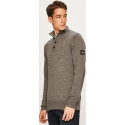 Calvin Klein - Sweter. Czarne swetry męskie Calvin Klein, s, bez wzorów, z bawełny, z golfem, bez kaptura. W wyprzedaży za 429,90 zł.
