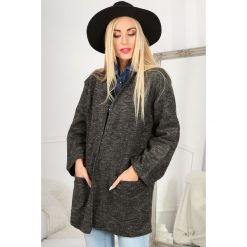 Szary Blezer BB20686. Szare swetry damskie Fasardi, s, bez wzorów, bez rękawów. Za 39,00 zł.