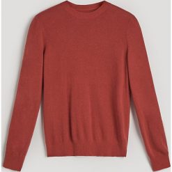 Gładki sweter z domieszką kaszmiru - Bordowy. Czerwone swetry klasyczne damskie marki Reserved, l, z kaszmiru. Za 139,99 zł.