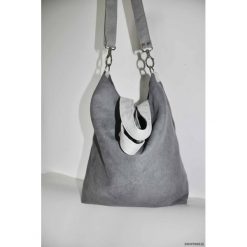 Torba hobo XXL - szaraczek. Szare torebki klasyczne damskie marki Pakamera, z syntetyku. Za 119,00 zł.