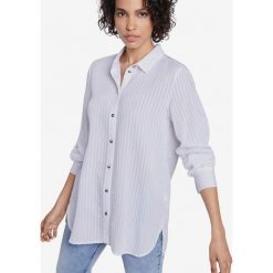 Tom Tailor Koszula Biały. Białe bluzki damskie Tom Tailor, w paski, z wiskozy, bez kołnierzyka. Za 235,95 zł.