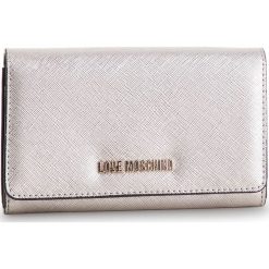Duży Portfel Damski LOVE MOSCHINO - JC5553PP06LQ0902 Argento. Szare portfele damskie Love Moschino, ze skóry ekologicznej. Za 369,00 zł.