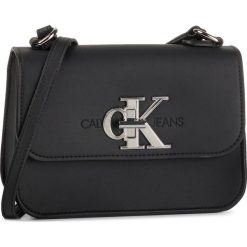 Torebka CALVIN KLEIN JEANS - Ckj Mono Hardware Fl K60K606138 BDS. Czarne listonoszki damskie Calvin Klein Jeans, bez wzorów, z jeansu, bez dodatków. Za 649,00 zł.