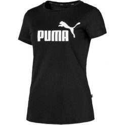 Puma Ess Logo Tee Cotton Black Xs. Czarne bluzki sportowe damskie marki Puma, xs, z bawełny. W wyprzedaży za 75,00 zł.