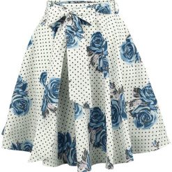 Hell Bunny Lori Skirt Spódnica biały. Białe spódniczki damskie marki Hell Bunny, xl, bez wzorów. Za 149,90 zł.