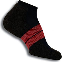 Skarpety sportowe męskie THORLOS FG BLACK/RED / 84NRCM-182 - black/red. Czerwone skarpetki męskie Thorlos, bez wzorów, z poliesteru. Za 65,00 zł.