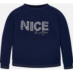 Mayoral - Bluza dziecięca 128-167 cm. Niebieskie bluzy dziewczęce Mayoral, z nadrukiem, z elastanu, bez rękawów, bez kaptura. W wyprzedaży za 69,90 zł.